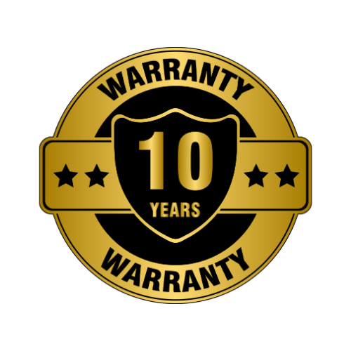 10 YEARS WARRENTY