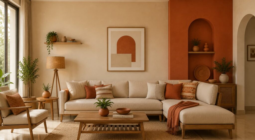 Beige + Terracotta