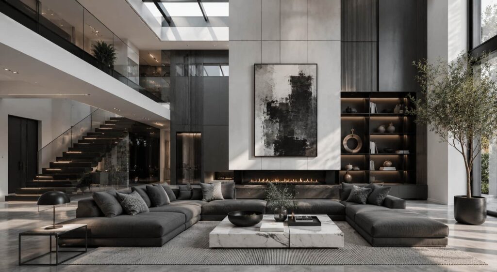 dual tone grey and white