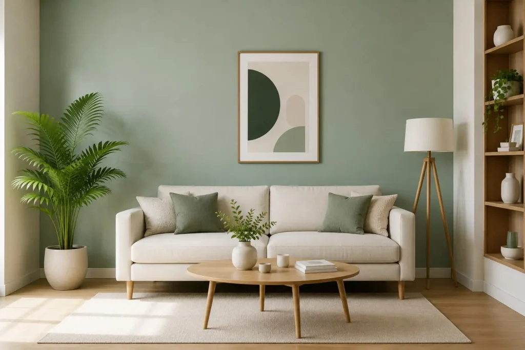 emulsion paint modern living room wall design