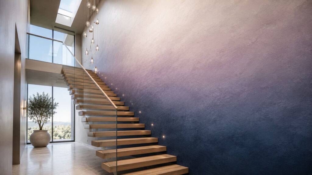 ombre gradient wall