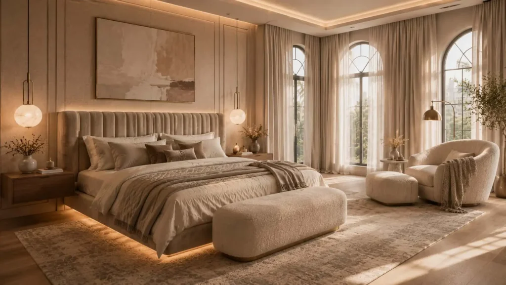 elegant bedroom interior