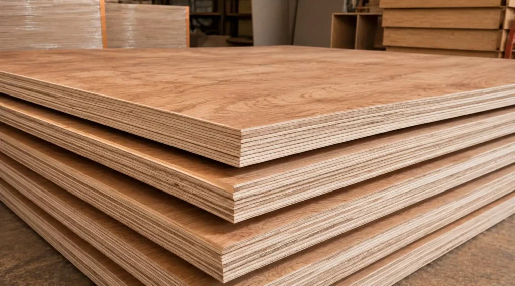 Sainik Ply moisture-resistant plywood suitable for affordable modular furniture and interior construction.