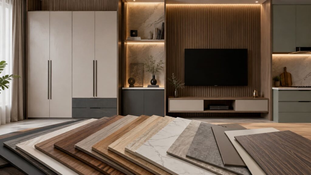 Sunmica laminate sheets used for wardrobes kitchen cabinets and furniture