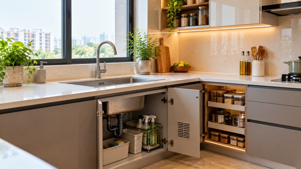 protecting modular kitchen cabinets from moisture damage near sink
